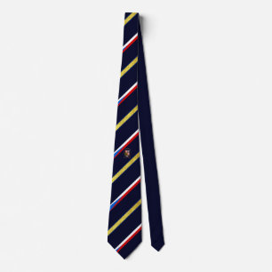 Corbata Bandera checa de las rayas