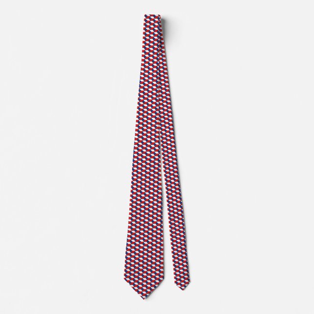 Corbata Bandera checa Honeycomb Tie (Anverso)