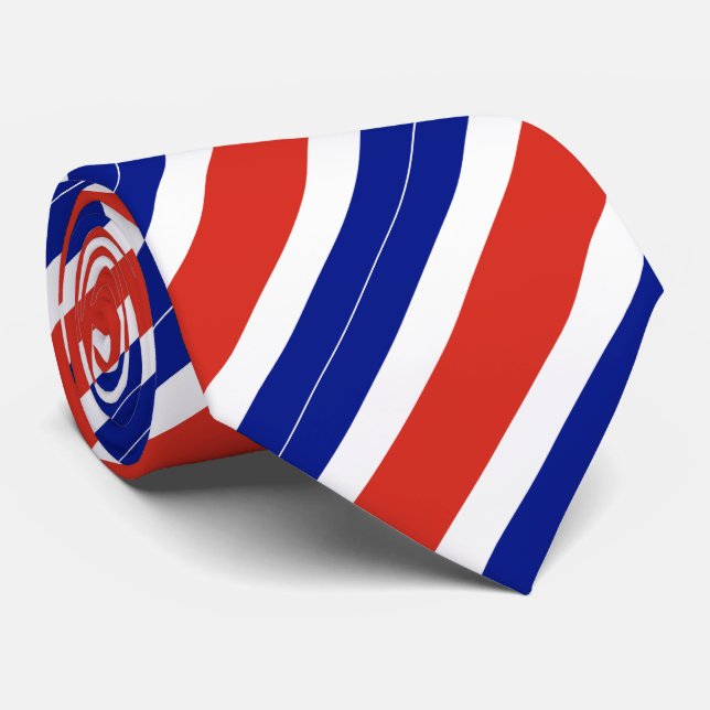 Corbata Bandera Civil de Costa Rica (Enrollado)