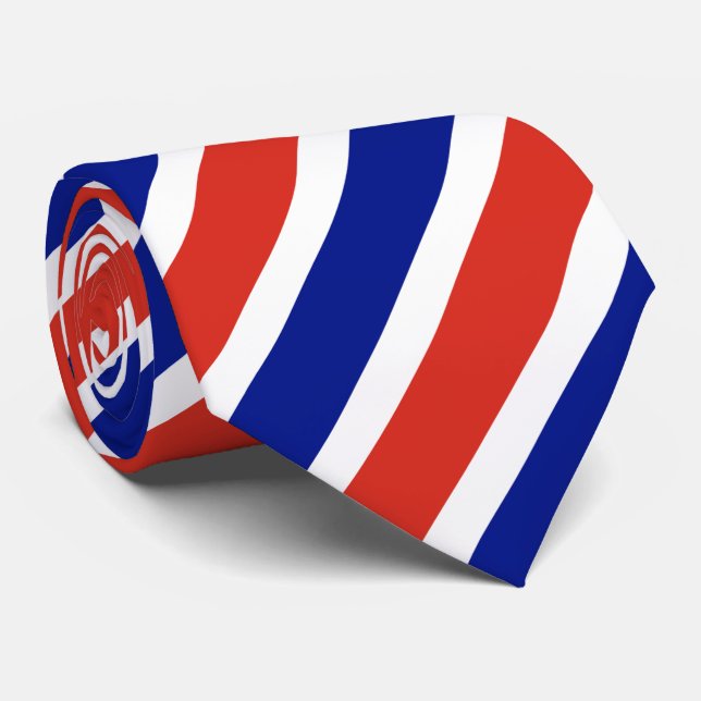 Corbata Bandera Civil de Costa Rica (Enrollado)