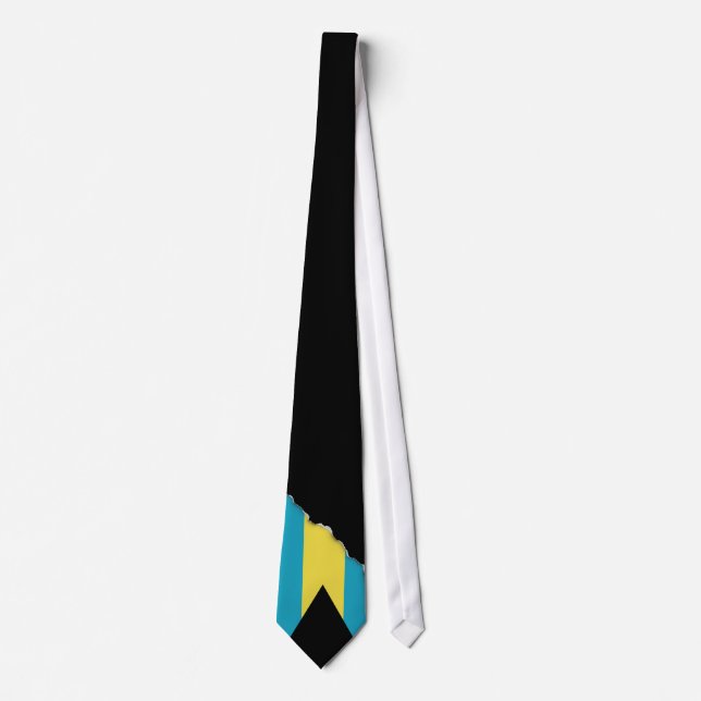 Corbata Bandera clásica bahameña (Anverso)