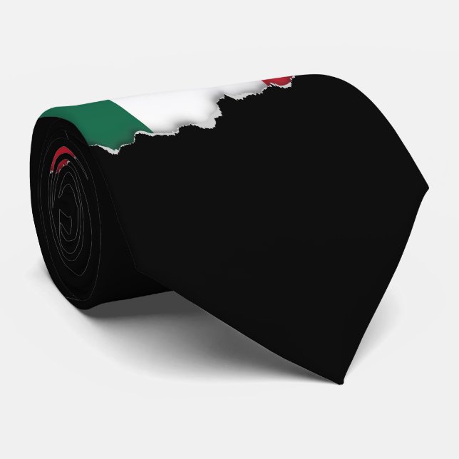 Corbata Bandera clásica mexicana (Enrollado)