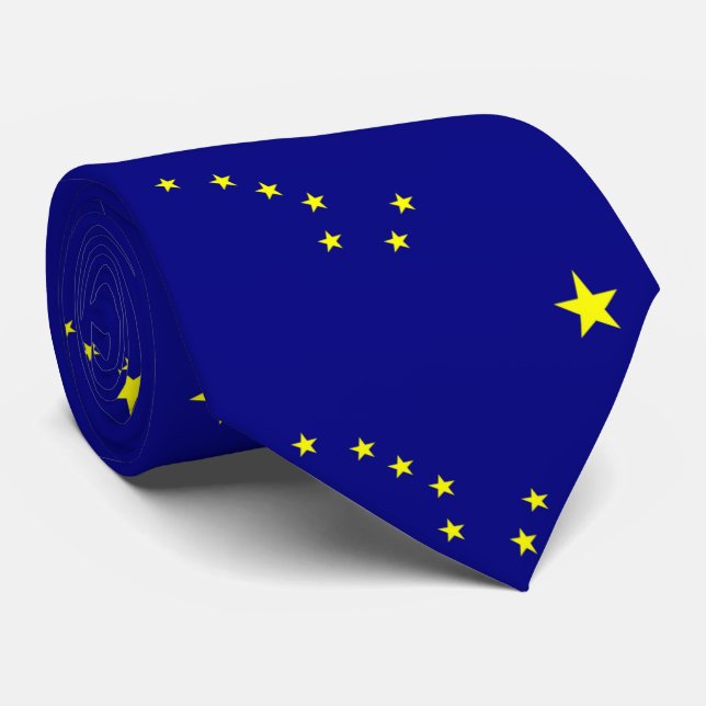 Corbata Bandera de Alaska (Enrollado)