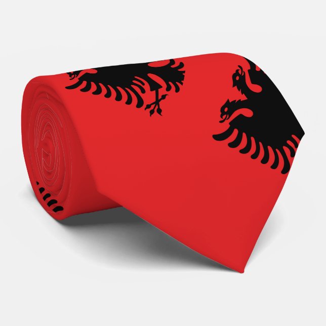 Corbata Bandera de Albania (Enrollado)