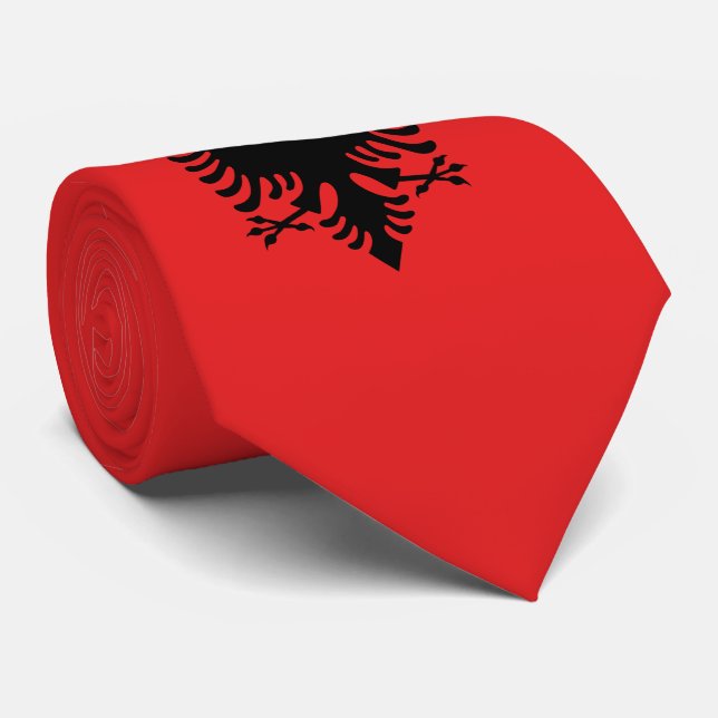 Corbata Bandera de Albania (Enrollado)
