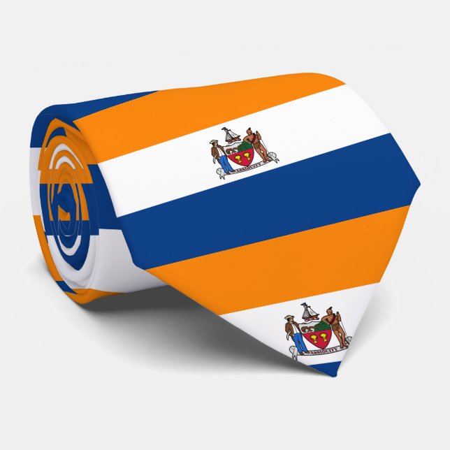 Corbata Bandera de Albany, Nueva York (Enrollado)