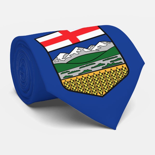 Corbata Bandera de Alberta (Enrollado)