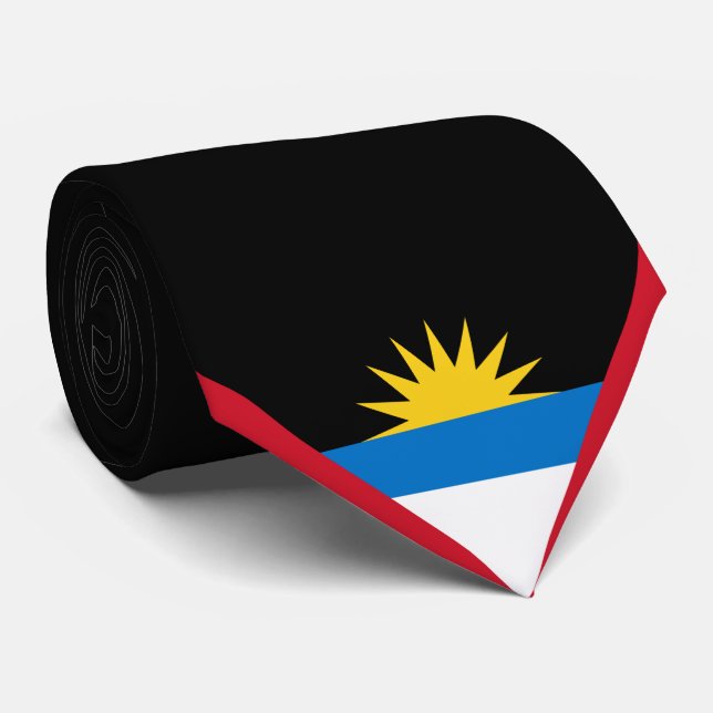 Corbata Bandera de Antigua y Barbuda (Enrollado)