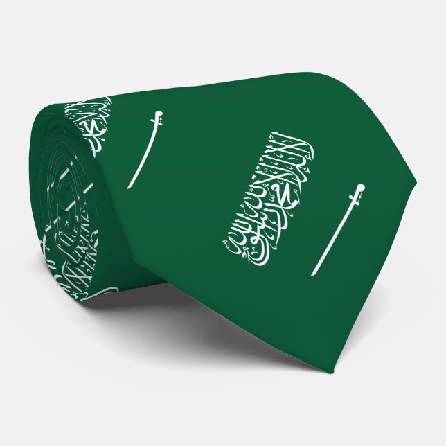 Corbata Bandera de Arabia Saudita (Enrollado)