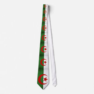 Corbata Bandera de Argelia Grunge