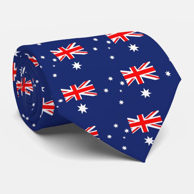 Corbata Bandera de Australia (Enrollado)