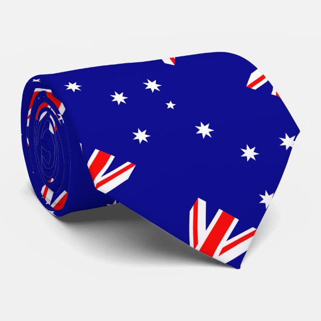 Corbata Bandera de Australia (Enrollado)