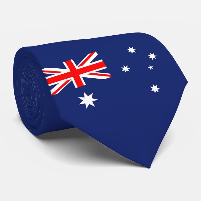 Corbata Bandera de Australia (Enrollado)