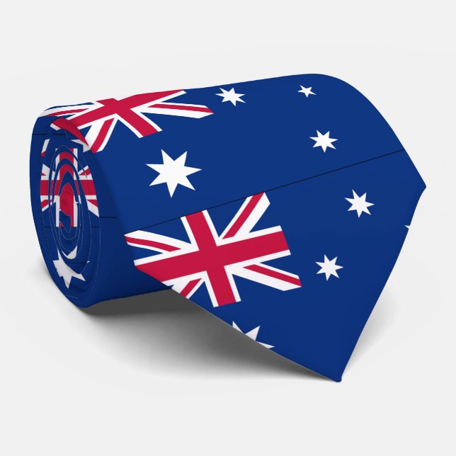Corbata Bandera de Australia (Enrollado)