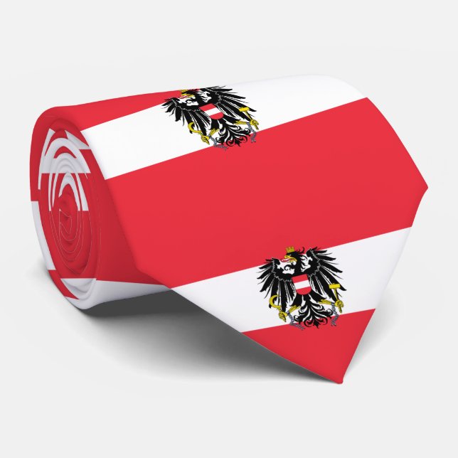 Corbata Bandera de Austria (Enrollado)