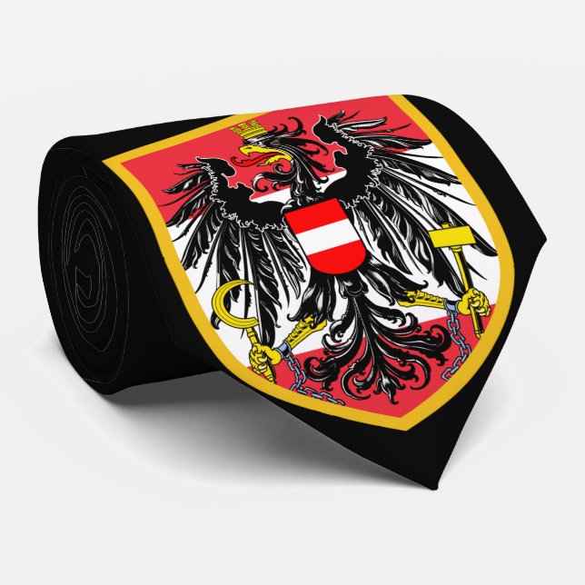 Corbata Bandera de Austria - brazo de Österreich (Enrollado)