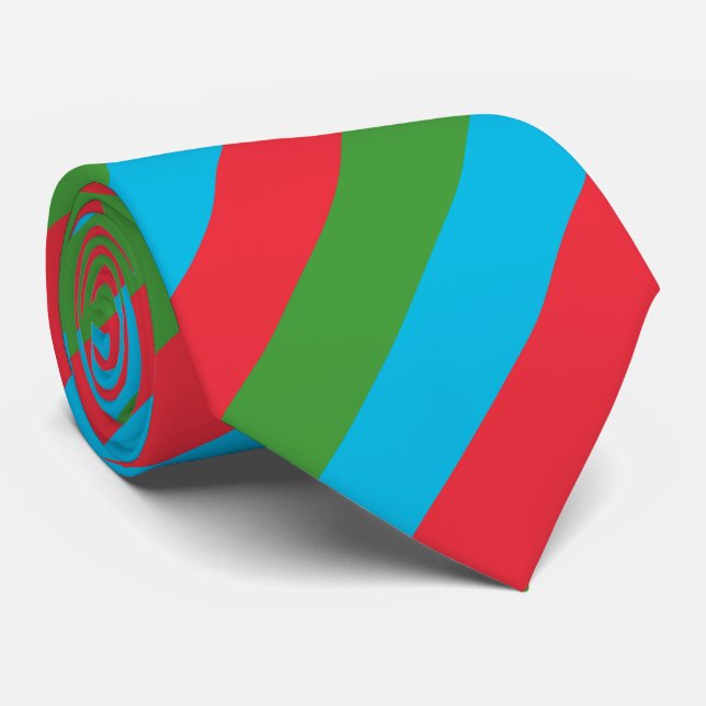 Corbata Bandera de Azerbaiyán (Enrollado)
