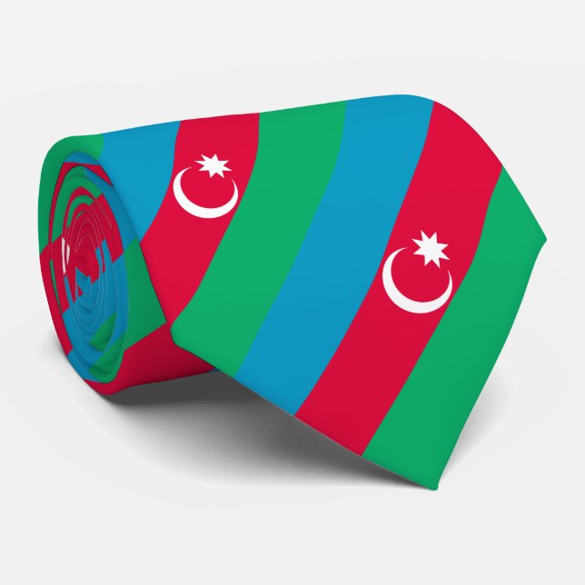 Corbata Bandera de Azerbaiyán Patriótica (Enrollado)