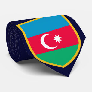 Corbata Bandera de Azerbaiyán personalizada