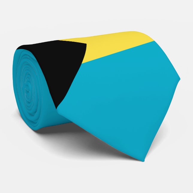 Corbata Bandera de Bahamas (Enrollado)