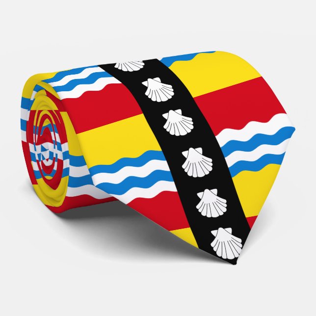 Corbata Bandera de Bedfordshire Tie (Enrollado)