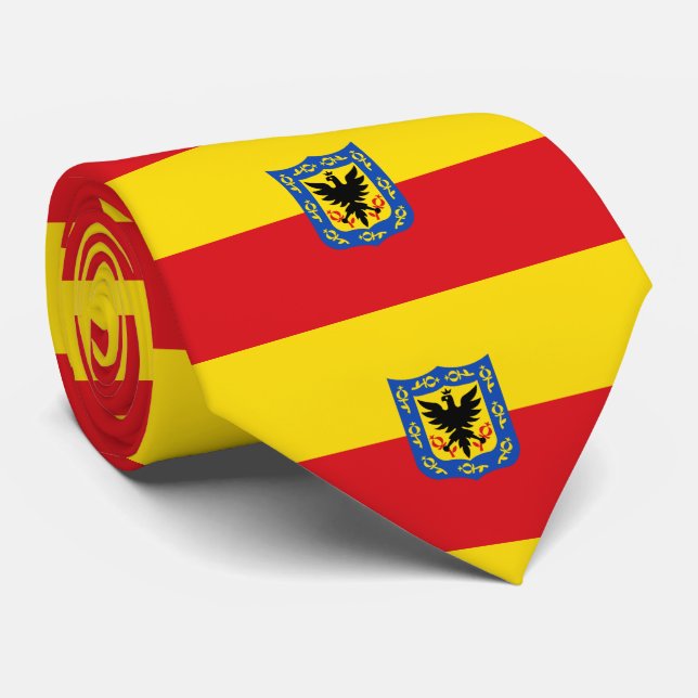Corbata Bandera de Bogotá, Colombia (Enrollado)
