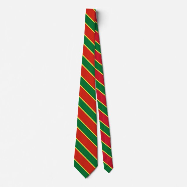 Corbata Bandera de Bolivia Elegante atadura de cuello patr (Anverso)