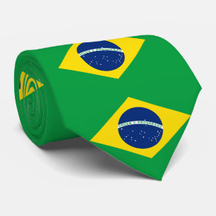 Corbata Bandera de Brasil Patriótica