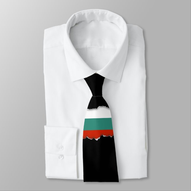 Corbata Bandera de Bulgaria (Atado)
