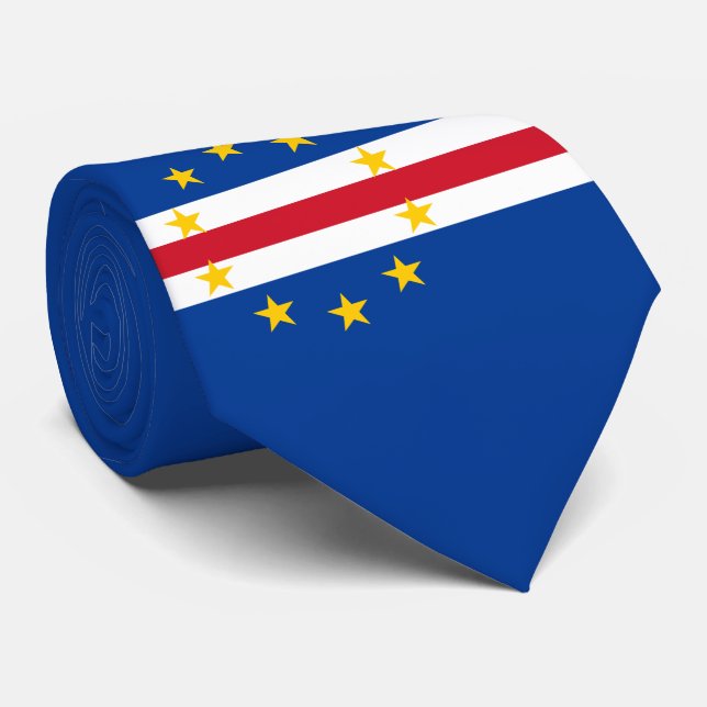 Corbata Bandera de Cabo Verde (Enrollado)