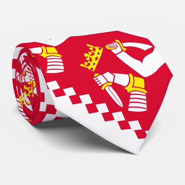 Corbata Bandera de Carelia del Norte (Enrollado)