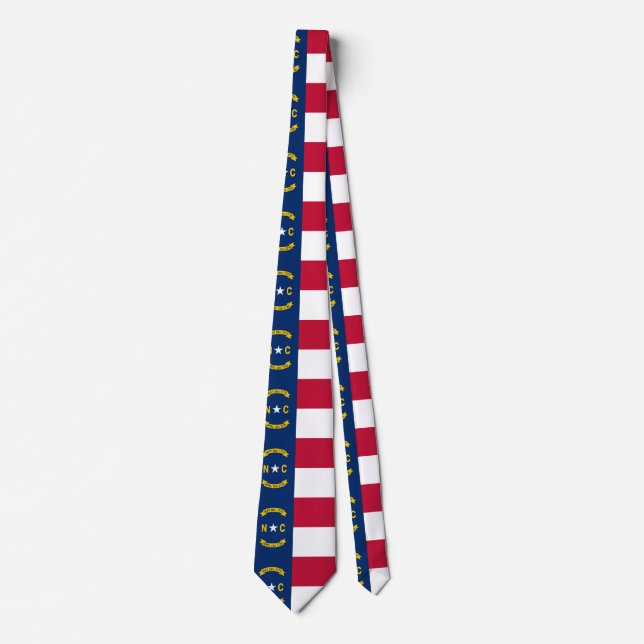Corbata Bandera de Carolina del Norte (Anverso)
