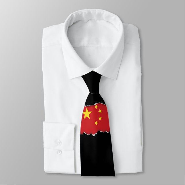 Corbata Bandera de China (Atado)