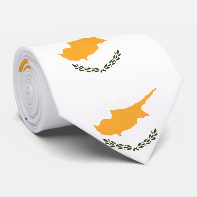 Corbata Bandera de Chipre (Enrollado)