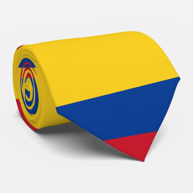 Corbata Bandera de Colombia - Bandera De Colombia (Enrollado)
