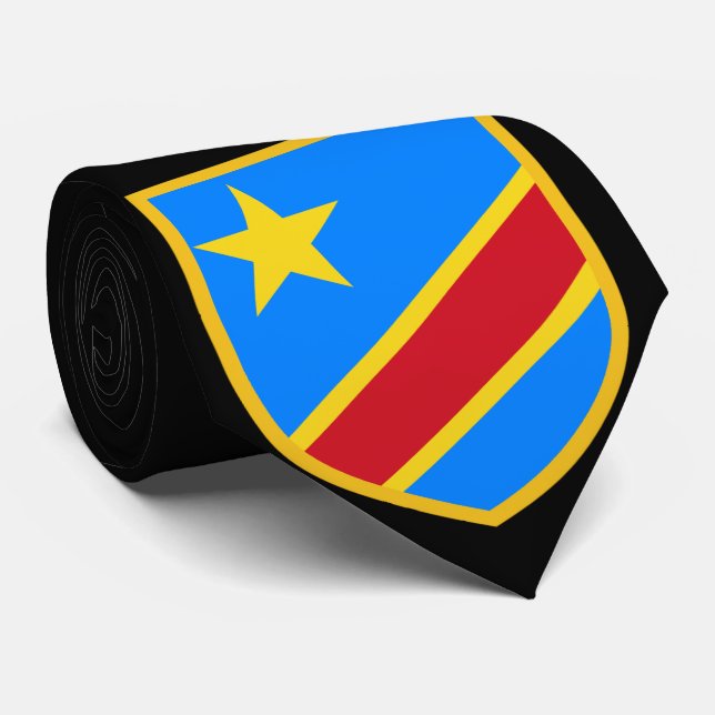 Corbata Bandera de Congo (Enrollado)