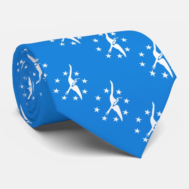 Corbata Bandera de Corpus Christi, Texas (Enrollado)