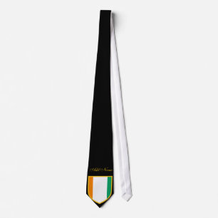 Corbata Bandera de Costa de Marfil Personalizada Agrega tu