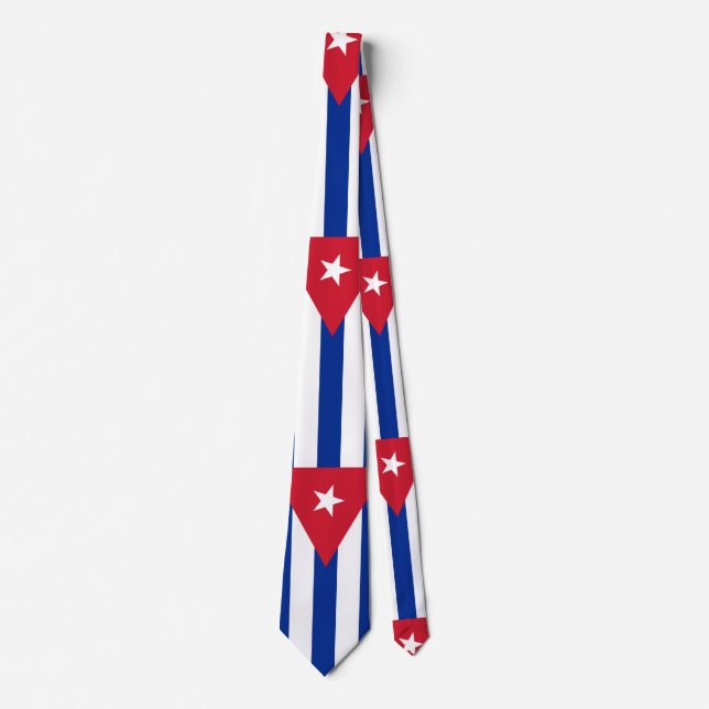 Corbata Bandera de Cuba (Anverso)