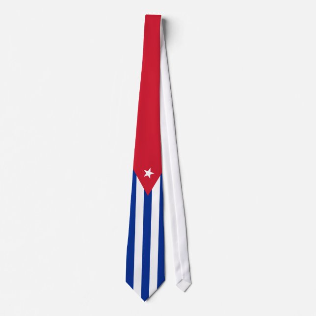 Corbata Bandera de Cuba (Anverso)
