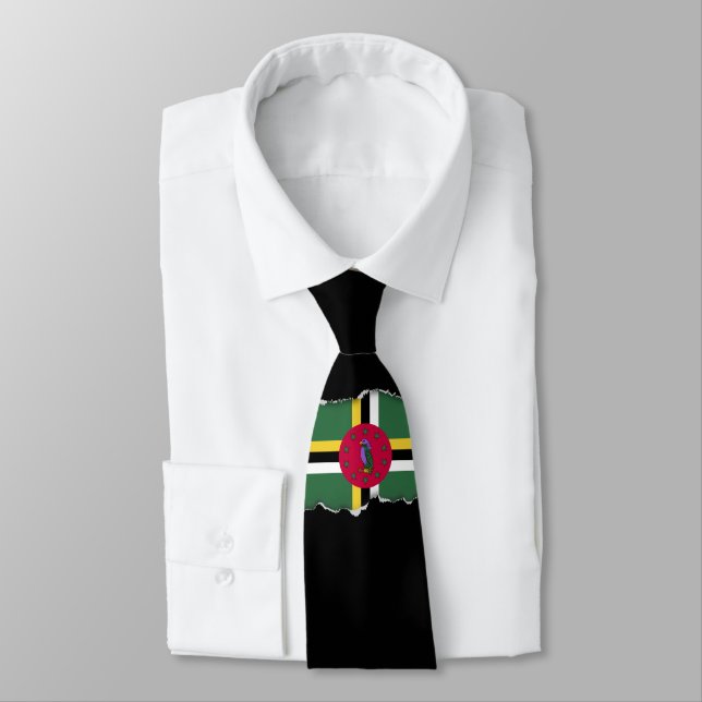 Corbata Bandera de Dominica (Atado)
