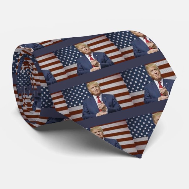Corbata Bandera de Donald Trump (Enrollado)