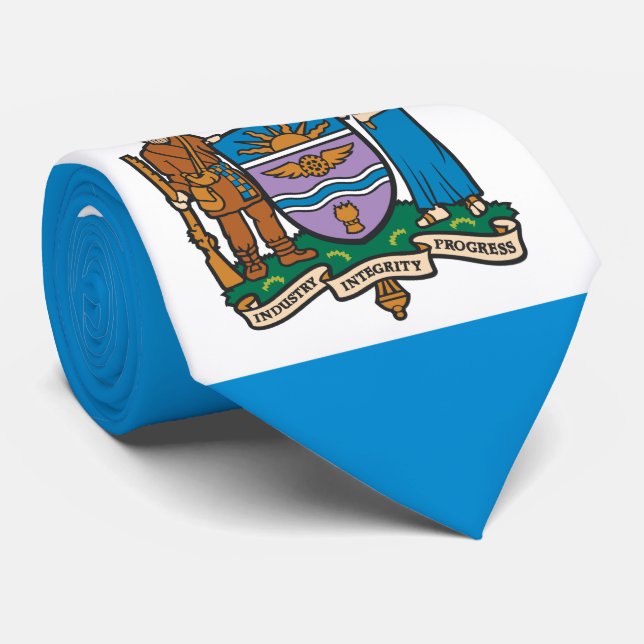 Corbata Bandera de Edmonton (Alberta, Canadá) (Enrollado)