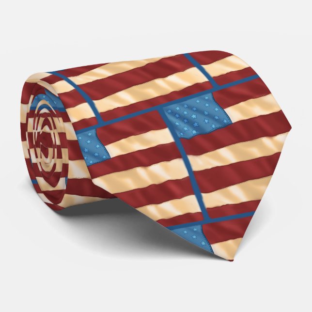 Corbata Bandera de EE. UU. (Enrollado)