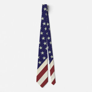 Corbata Bandera de EE. UU. de estilo vintage