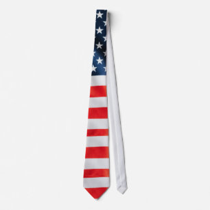 Corbata bandera de EE. UU. estrellas franjas super