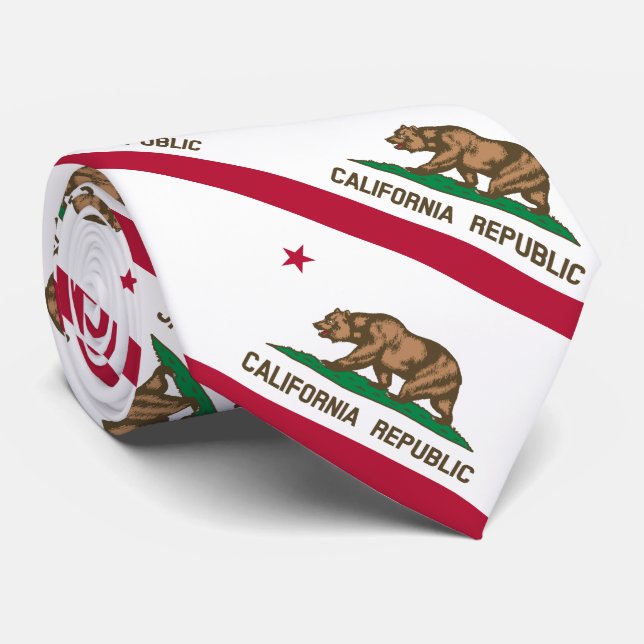 Corbata Bandera de estado de California (Enrollado)