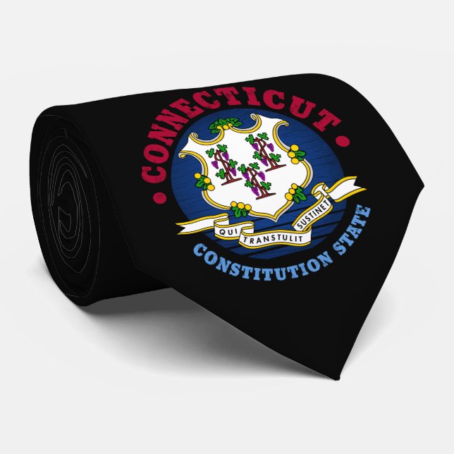 CORBATA BANDERA DE ESTADO DE CONSTITUCIÓN DE CONECTICUACIÓ (Enrollado)