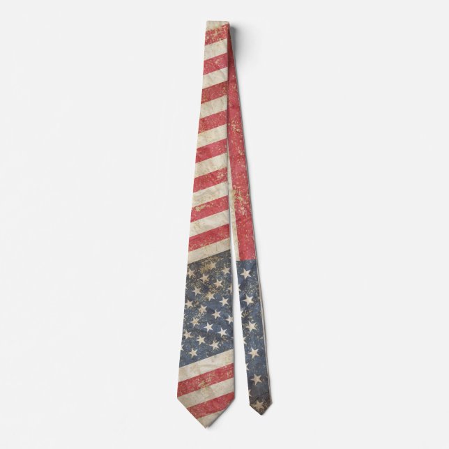 Corbata Bandera de Estados Unidos, con problemas (Anverso)