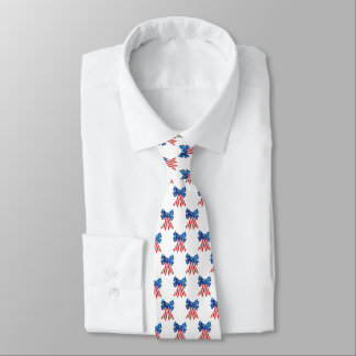 Corbata Bandera de Estados Unidos en blanco